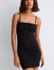 Stradivarius Short Bandeau Dress In Black