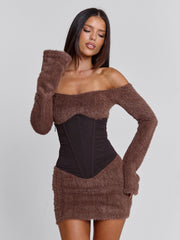 Lucy's JUNO MINI DRESS BROWN