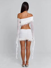 Lucy's GILDA MINI SKIRT WHITE