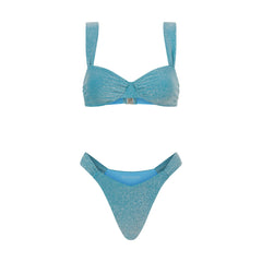 Lucy's MALTA TOP TEAL SHIMMER