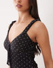 Cami Mesh Mini Dress In Black