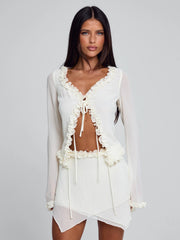 Lucy's MAE MINI SKIRT IVORY