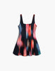 Desigual Panel Short Dress In Black