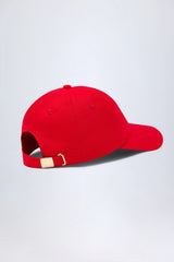 Logo Baseball Cap in Fiery Red