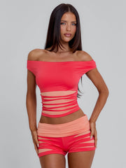 Lucy's SHERRY SHORTS ORANGE