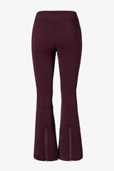 Waterproof Belted Ski Salopettes in Burgundy