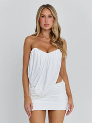 Lucy's KARANA MINI SKIRT WHITE
