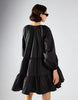 Glamorous Puff Sleeve V-Neck Maxi Dress In Black