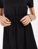 Vero Moda Tie Waist Jersey Mini Dress In Black