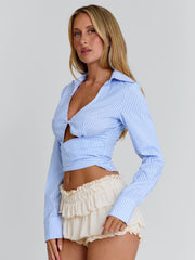 Lucy's ALYISSIA TOP BLUE STRIPE
