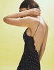 Bershka Mini Tulle Strappy Dress In Black