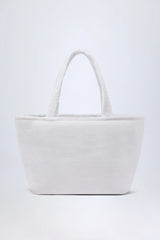 Towelling Tote Bag in White