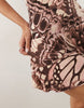 Motel Kalon Mixed Animal Print In Enchanted Brown Mini Dress