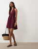 Miss Selfridge Linen Look Halter Mini Dress