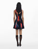 Desigual Panel Short Dress In Black