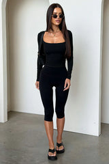 Andre Long Sleeve Top - Black