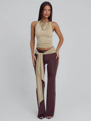 Lucy's MINNA PANT BROWN TAN