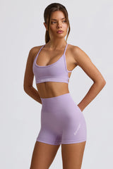 Super Sculpt Seamless Mini Shorts in Soft Lilac