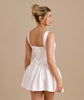 Six Stories Scoop Neck Skater Mini Dress In White