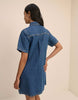 Nobody'S Child Mid Denim Shirt Mini Dress In Blue