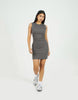 Brave Soul Ribbed Jersey Sleeveless Bodycon Mini Dress In Grey
