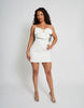 Public Desire Bridal Public Desire Bridal Bow Tailored Tulip Mini Dress In Ivory