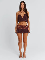 Lucy's MARIELLE TOP MAROON
