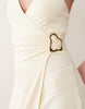 Supre Soft Fallon Wrap Hardware Dress In Yellow Dream