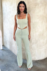 Token Corset Top - Sage