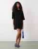 Weekday Oversized T-Shirt Dress In Black