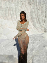 Lucy's DIXIE MAXI DRESS GREEN OMBRE