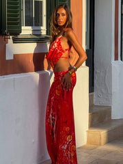 Lucy's ETNA MAXI DRESS FUEGO