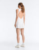 Oysho Embroidered Comfortlux Short Dress In Off-White