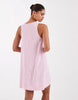 Jjxx Linen Blend Stripe Mini Dress In Pink