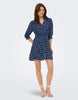 Only Floral Printed Dress In Dark Blue
