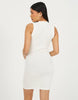 Brave Soul Ribbed Jersey Sleeveless Bodycon Mini Dress In Cream