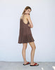 Pull&Bear Paneled Strappy Dress In Brown