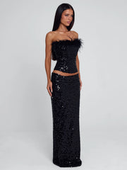 Lucy's NUI MAXI SKIRT BLACK