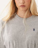 Polo Ralph Lauren Knit T-Shirt Day Dress In Grey