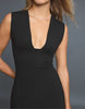 Stradivarius Short V-Neck Dress In Black