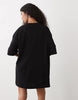 Weekday Oversized T-Shirt Dress In Black