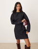 Calvin Klein Jeans Structured Denim Mini Dress In Indigo Rinse
