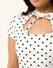 Pixiegirl Petite Polka Dot Mini Dress In White