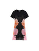 Desigual Floral Printed Dress In Black
