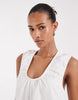 Bronze Snake Sydney Smock Mini Dress In White
