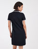 Fred Perry Twin Tipped Polo Dress In Navy With Pink Tipping
