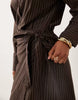 Cotton On Shirt Mini Dress In Dark Oak Stripe