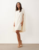 Lauren By Ralph Lauren Long Sleeve Mini Dress In Cream