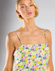 Glamorous Strappy Mini-Dress In Bright Watercolour Floral