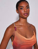 South Beach Ombre Mesh Cowl Neck Maxi Dress In Multi